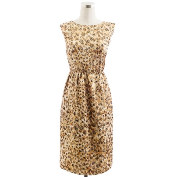 J. Crew Collection Lucille Cheetah Brocade dress - Picture 1 of 4